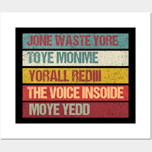 JONE WASTE YORE Funny I Miss You Jone Waste Yore Toye Monme Posters and Art